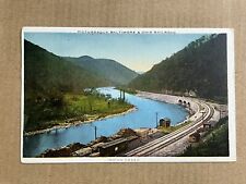 Postcard Indian Creek, PA Picturesque Baltimore & Ohio Railroad Vintage Train PC picture