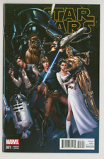 J Scott Campbell 1:50 Star Wars #1 Marvel Comic Variant Cover Art Leia Vader Han picture