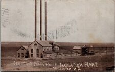 1912, Electric Power House, WILLISTON, North Dakota Real Photo Postcard picture