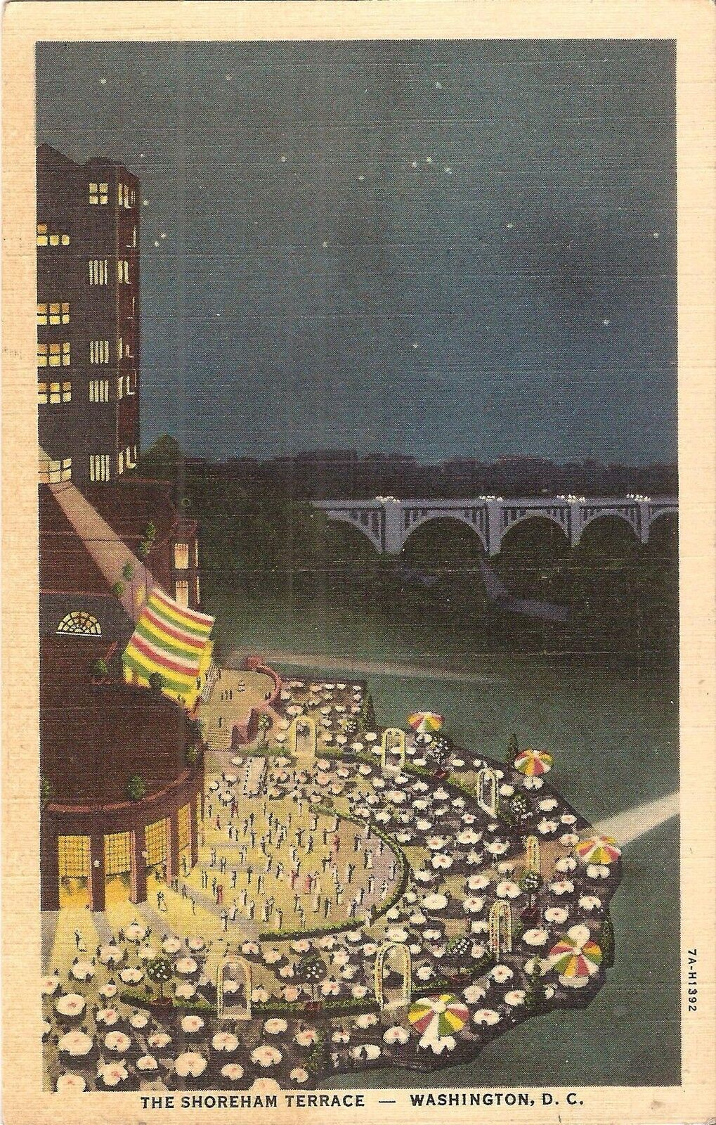 WASHINGTON, D.C. - Shoreham Terrace Restaurant - 1937 - ADVERTISING