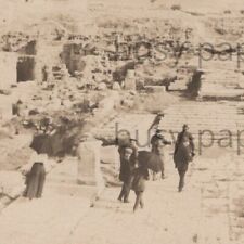Vintage 1900s RPPC Excavation Corinth Corinthia Peloponnese Greece Postcard picture