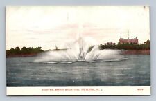 Newark, NJ Fountain in Branch Brook Park New Jersey Postcard picture