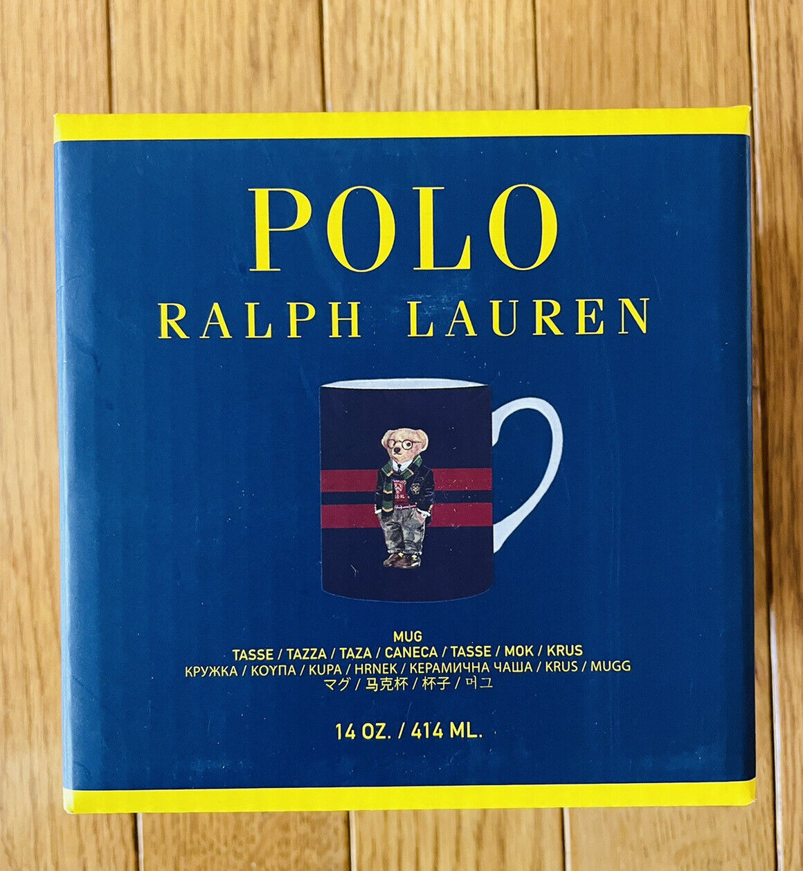 Polo Ralph Lauren Bear Mug 14 oz. Camo Pants NEW