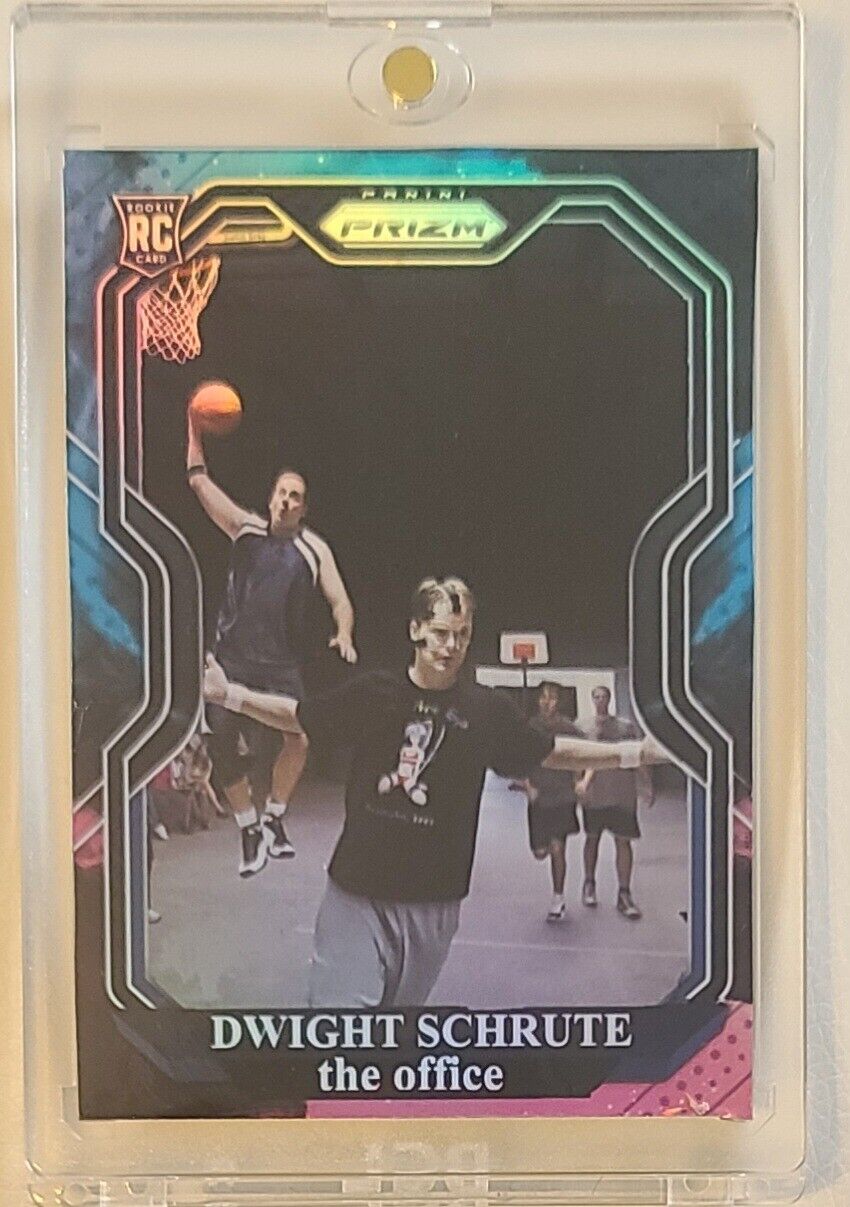 Custom Dwight Schrute, Michael Scott The Office Holographic Prizm RC Rookie Card
