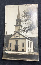 vintage Postcard Baptist Church Saxtons River Vermont real photo RPPC VT picture