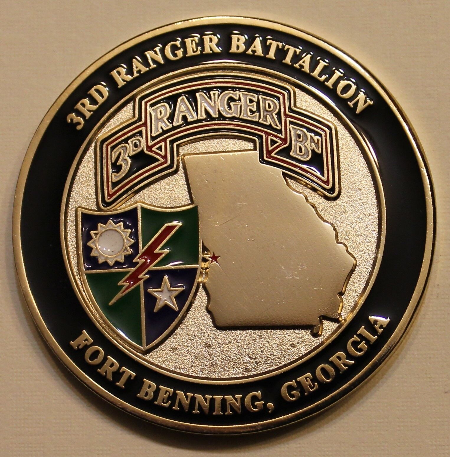 3rd Ranger Battalion Ft Benning Rangers Lead The Way Army Challenge Coin