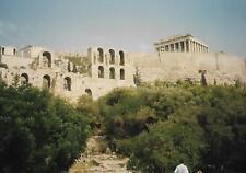 FOUND PHOTO Color ACROPOLIS ABSTRACT Original Snapshot ATHENS GREECE 15 2 J picture