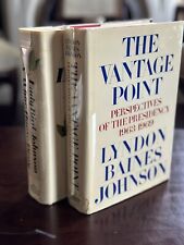 US PRESIDENT LYNDON LADY BIRD JOHNSON SIGNED VANTAGE POINT WHITE HOUSE DIARY LOT picture