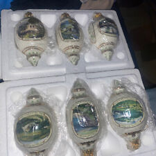 Irish Blessings Heirloom Porcelain Ornaments Set Of  6 The Bradford Exchange picture