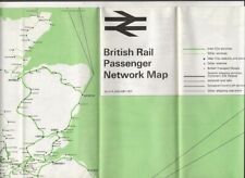British Rail passenger network map 1971 stations edition Reitz design Bridport picture