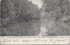 North Vernon, Indiana~Old Swimming Hole @ Babbs B&W~Vintage Postcard picture