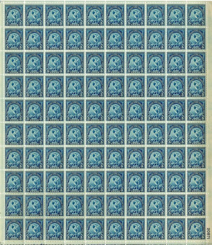 Scott #719 Stamp Sheet - Myron's Discobolus Issue - Stamps