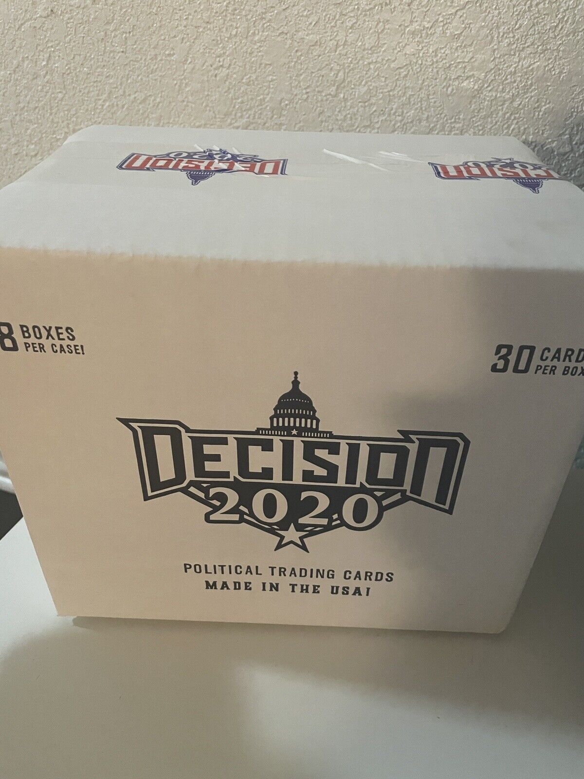 Decision 2020 FACTORY SEALED 8 Box Case Trading Cards Trump Biden Sanders Maga