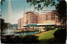 Shoreham Hotel Motor Inn Washington DC Water Fountain Postcard Cancel PM WOB VTG picture