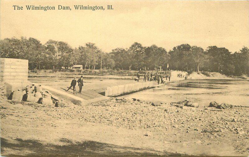 Illinois Wilmington Dam Rudd\'s Studio #62035 Postcard 22-4171