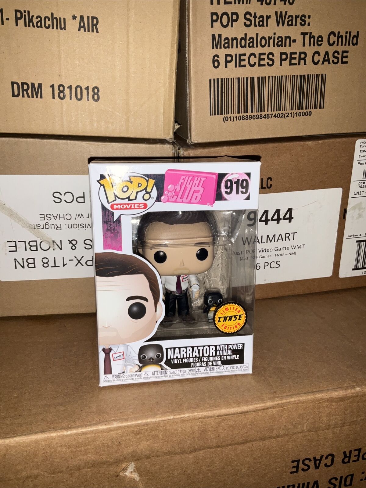Funko PoP Movies Fight Club Narrator with Power Animal Chase #919 Rupert
