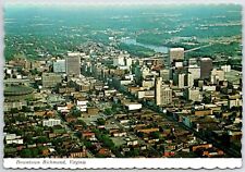 Richmond Virginia Downtown Aerial View State Capitol SkylineVintage Postcard picture