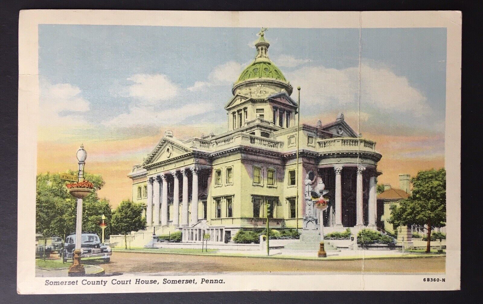 Somerset PA-Pennsylvania, Somerset County Courthouse Penna 6B360-N