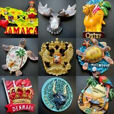 Hand Painted Around the World Creative 3D Fridge Magnet Collection Handicraft picture