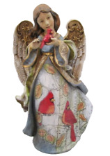 Joseph's Studio Christmas Angel Holding a Red Cardinal Figurine 10