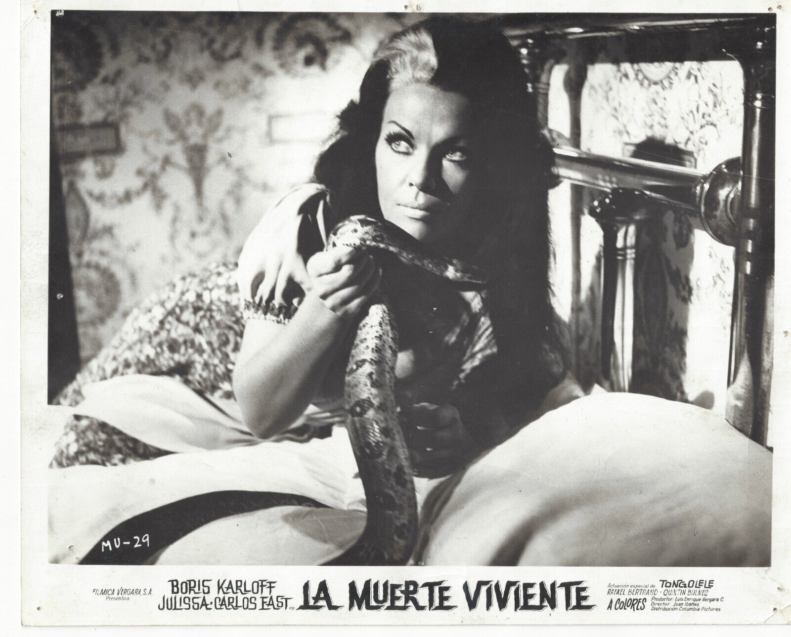 La Muerte Viviente~Isle of Snake People~Tongolele Boris Karloff~Press Photo~1971