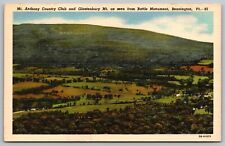 Mount Anthony Country Club Glastenbury Mountain Battle Monument Vermont Postcard picture