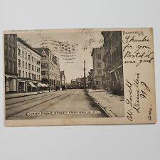 VTG West Front St. Plainfield NJ Posted 1906 Real Photo B&W RRPC Postcard 137 picture