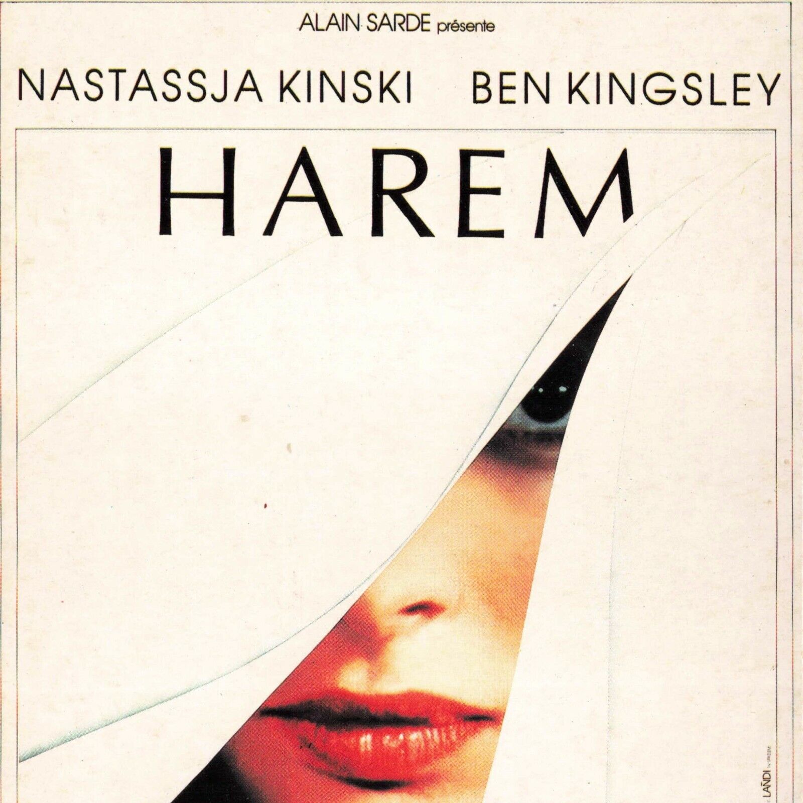 Ben Kingsley Nastassja Kinski Harem1985 Cinema Movie Poster 4x6 Postcard