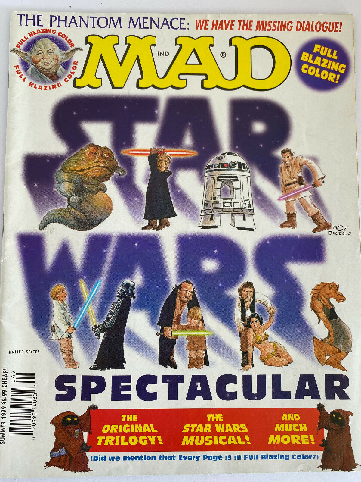 Mad Magazine Star Wars Spectacular Summer 1999 Issue Near Mint