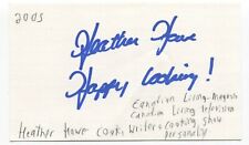 Heather Howe Signed 3x5 Index Card Autographed Chef Cook Canadian Living Host picture
