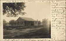 Small Home House - Ludlow Massachusetts MA Cancel 1909 Real Photo Postcard picture
