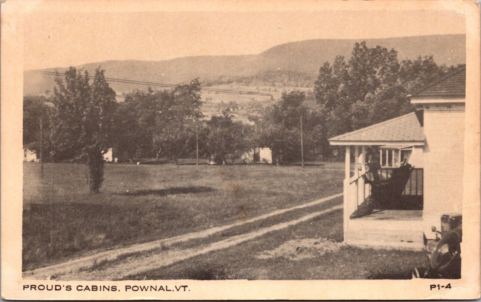 Postcard Proud\'s Cabins in Pownal, Vermont~135302