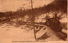 Searsburg Vermont Postcard Deerfield River Railroad Train Horseshoe Curve TC picture