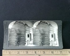 Abraham Lincoln Birthplace Stereoview Keystone View Co. Hodgenville KY picture