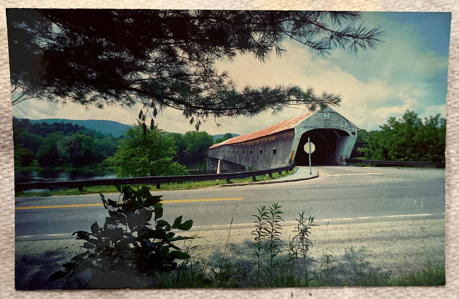 Vintage Postcard The Windsor-Cornish Bridge Cornish, New Hampshire Oc3745