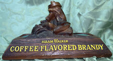 VINTAGE HIRAM WALKER COFFEE FLAVORED BRANDY DOUBLE BOTTLE BAR DISPLAY Rare picture