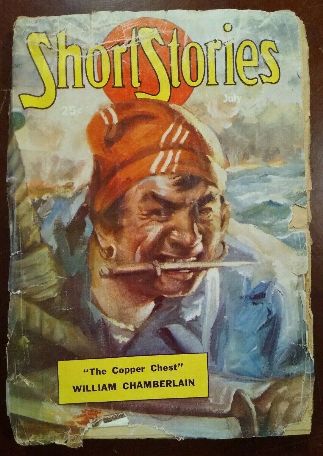 Short Stories Pulp Magazine 1951 Everett Raymond Kinstler Pirate Cover Low Grade