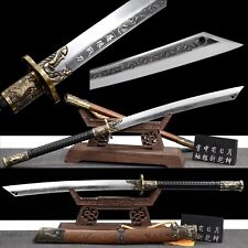 HAND FORGED COMBAT READY SLAUGHTER WOLF SWORD SIGNED BLADE SHARP CUT picture