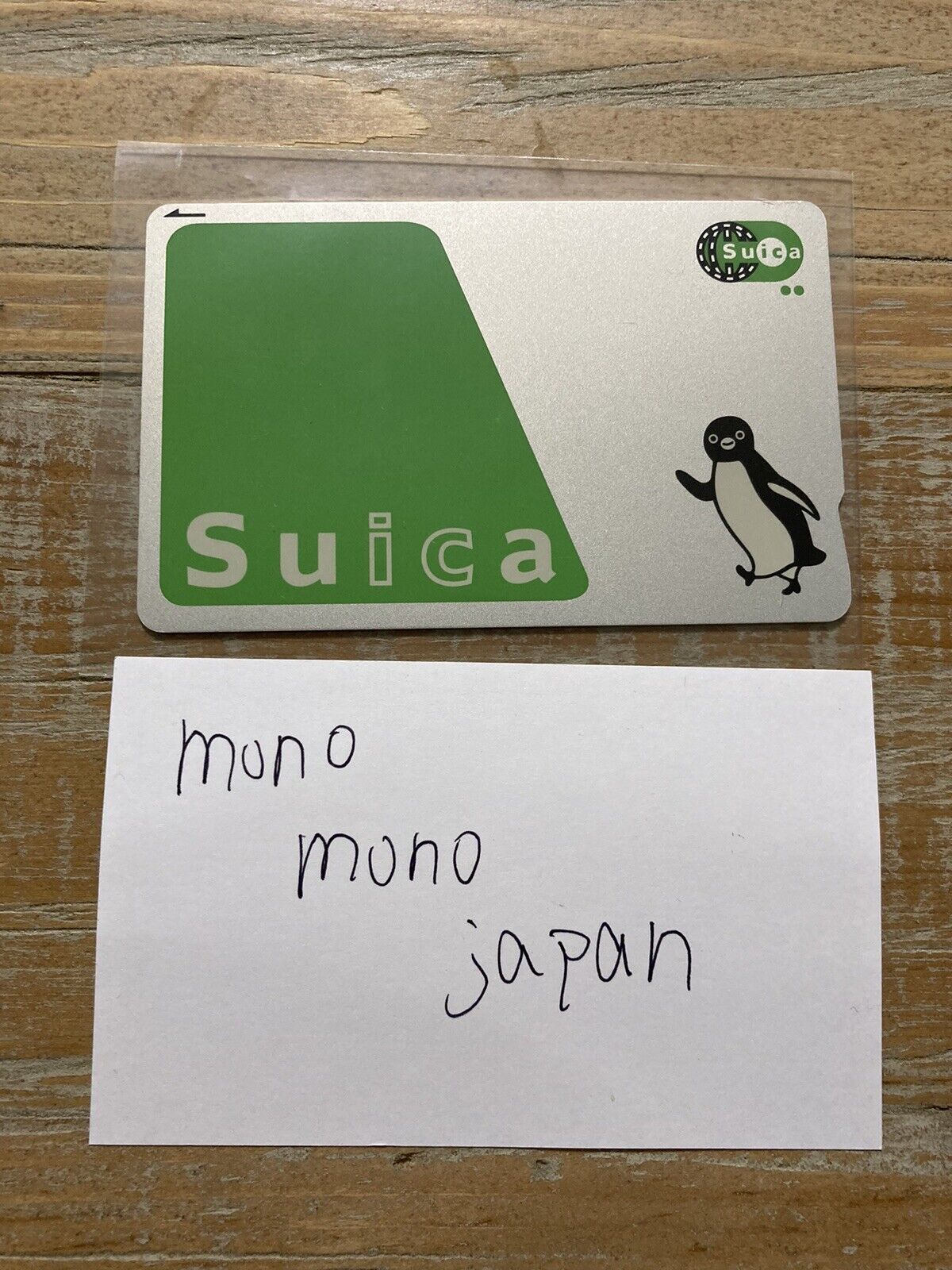 USED Penguin Normal Suica Prepaid Transportation IC card JR East Tested