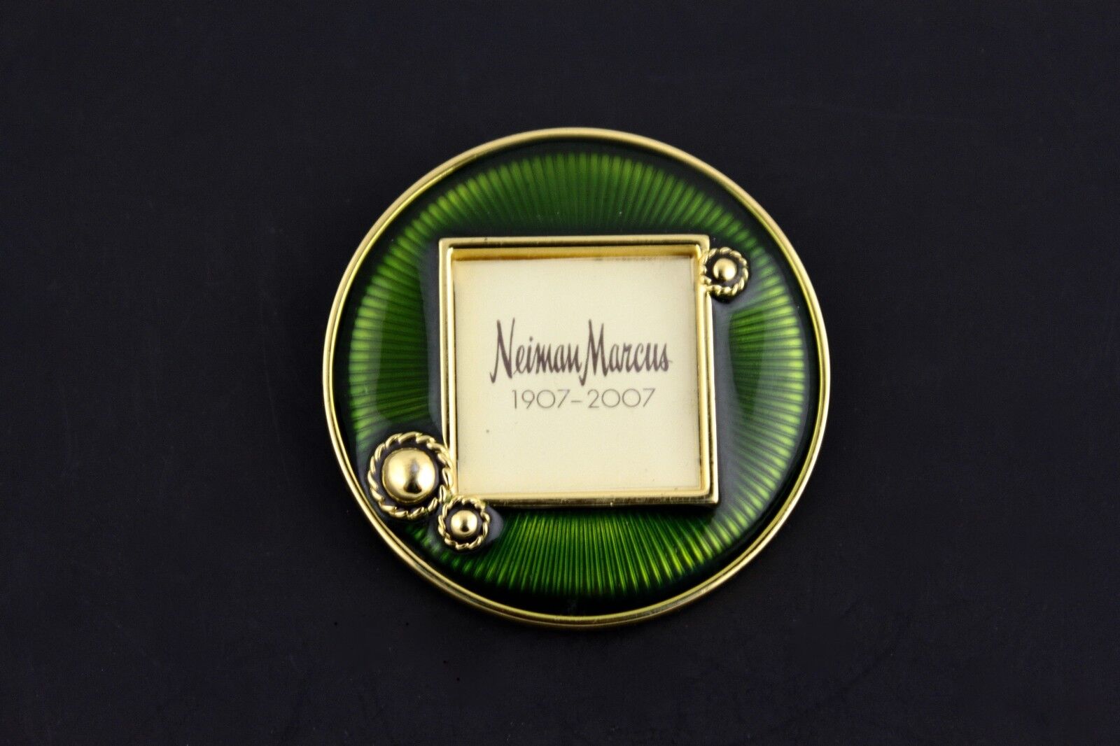 JAY STRONGWATER DECORATIVE GREEN ENAMEL GOLD PICTURE FRAME - NEW