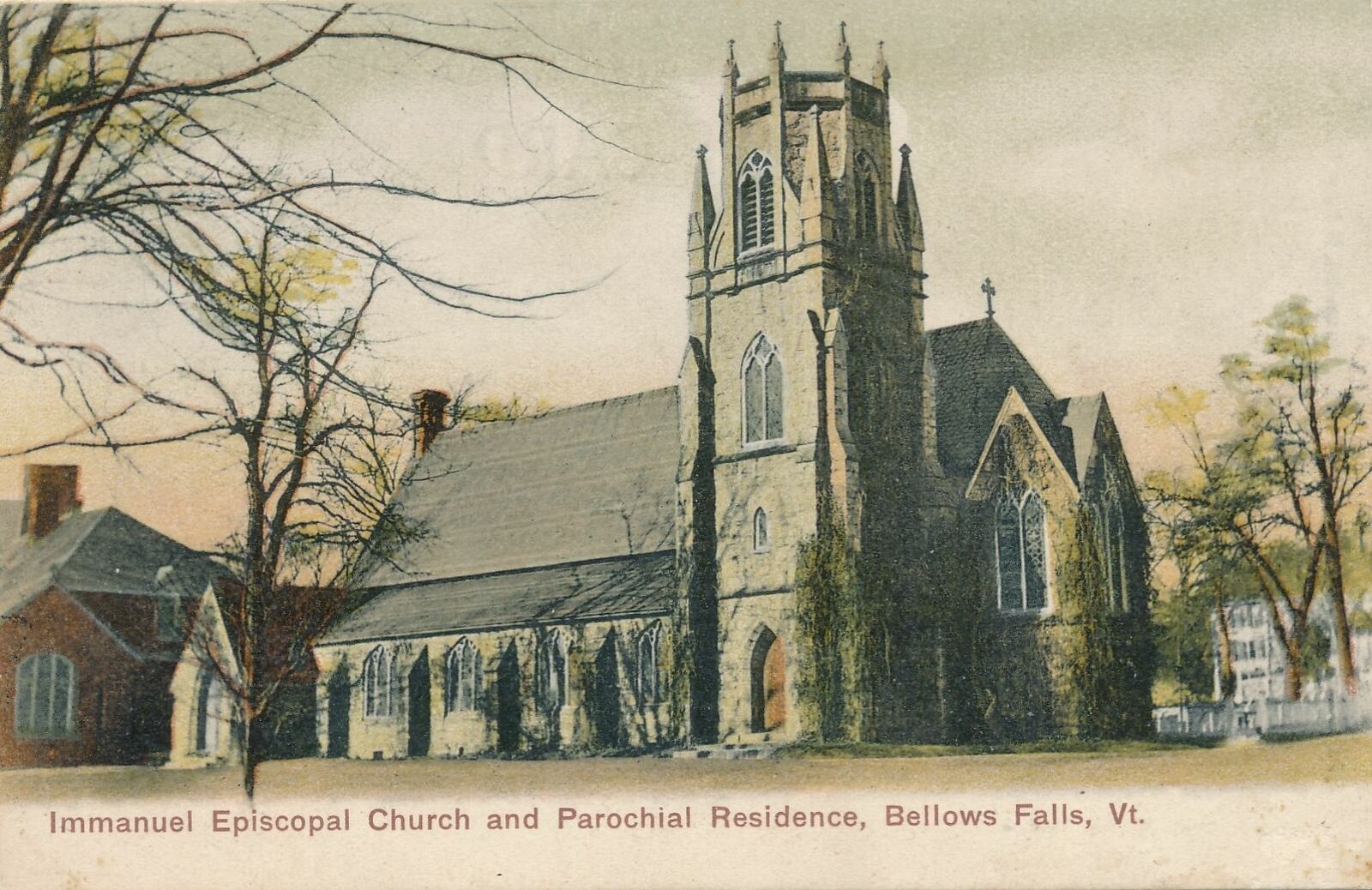 BELLOWS FALLS VT - Immanuel Episcopal Church and Parochial Residence - udb