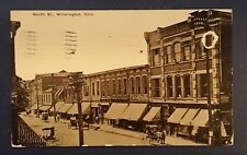 WILMINGTON OHIO DOWNTOWN STREET SCENE of SOUTH ST. 1911 POSTCARD  picture