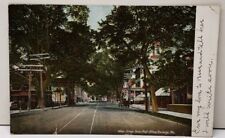 Norway Maine, Main Street from Post Office 1909 to Topsham ME Postcard F3 picture