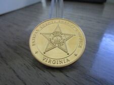Vintage Fairfax County Sheriff Office Virginia Challenge Coin #366S picture