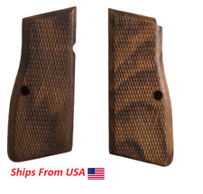 WWI WWII German Wood Checkered 9MM Grips for Browning Hi-Power High Power picture