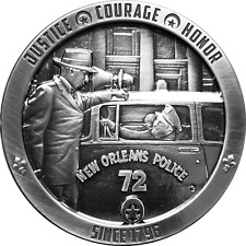 GL11-005 Vintage stye New Orleans Police Department Challenge Coin NOLA NOPD picture