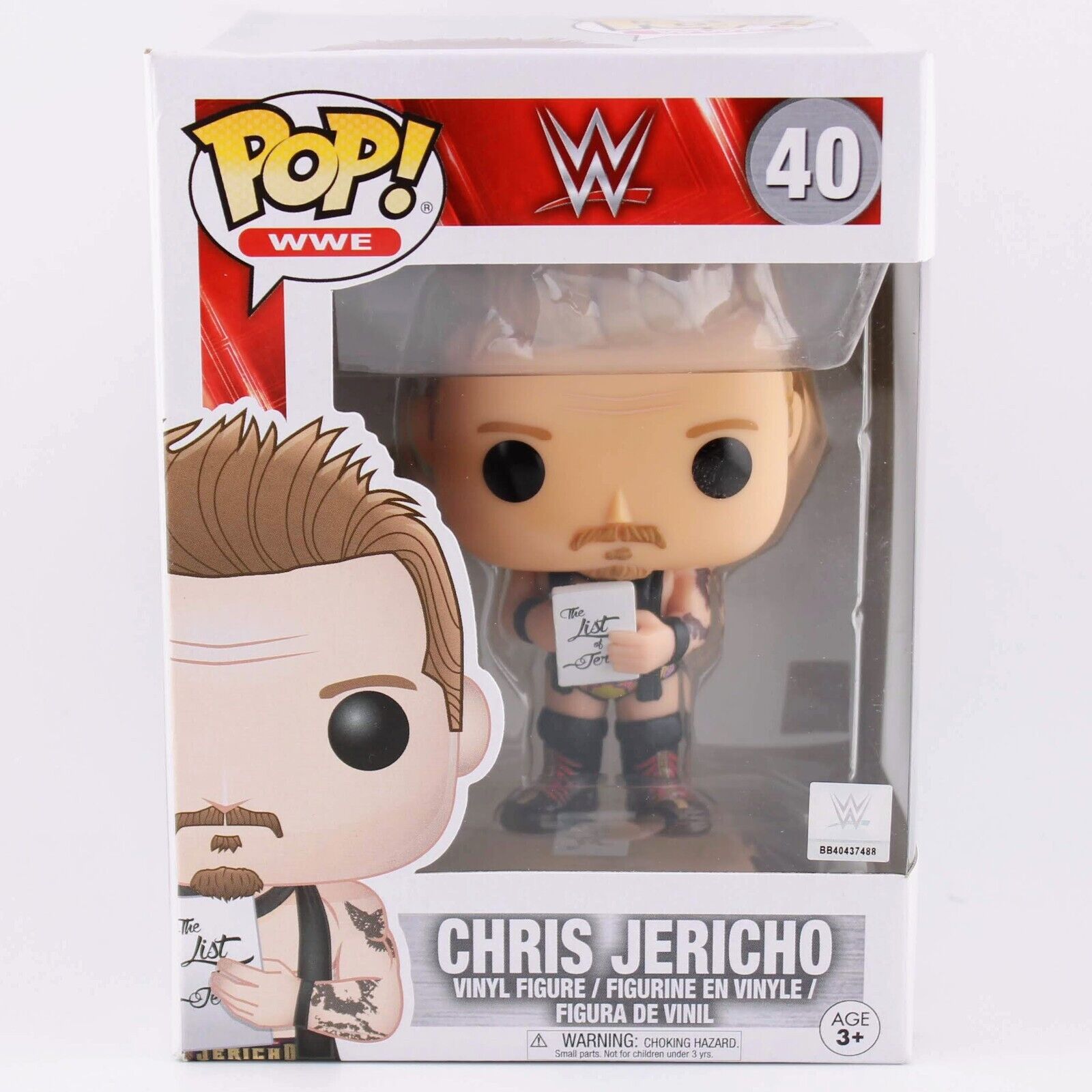 Funko Pop WWE Wrestling Chris Jericho - Vaulted/Retired Vinyl Figure #40