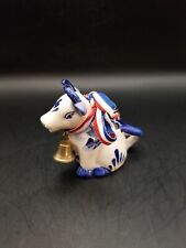 Vtg delft Holland hand painted cow creamer 3 in tall picture