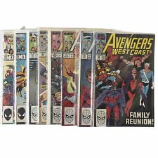 Avengers West Coast Lot Of 8. #4, 6, 47, 49, 51, 53🔑, 56, 57.  VG To VF+ picture
