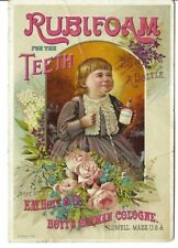 AZ-282 MA, Lowell Rubifoam for Teeth Hoyt's German Cologne Victorian Trade Card picture